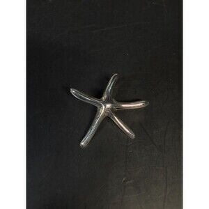 Sterling Silver Starfish Pendant 925 Coastal Beach Jewelry